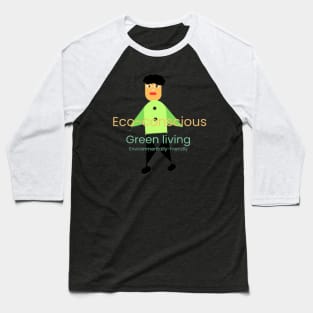 Earthly Elegance: Eco-Conscious T-Shirt Design Baseball T-Shirt